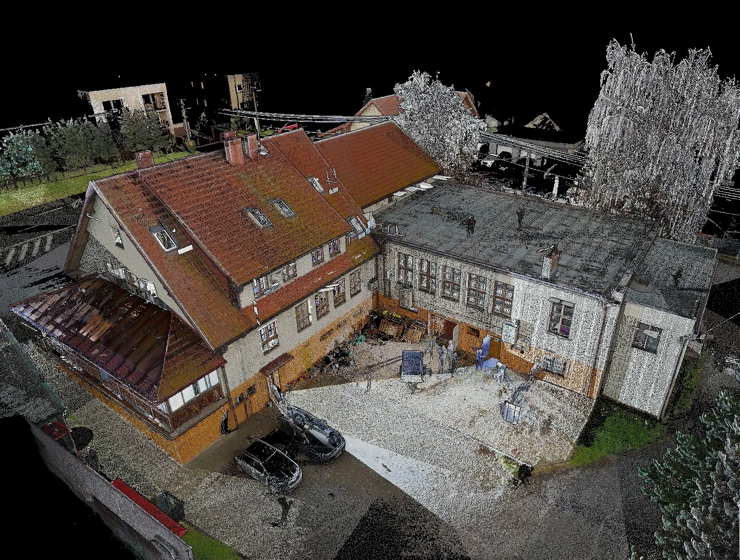 Mračno bodů z 3D laserového skenování