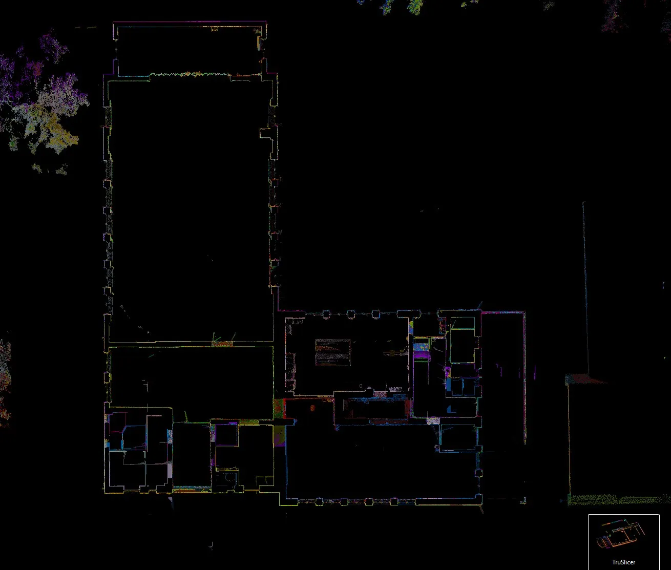 Mračno bodů — ukázka 3D skenování