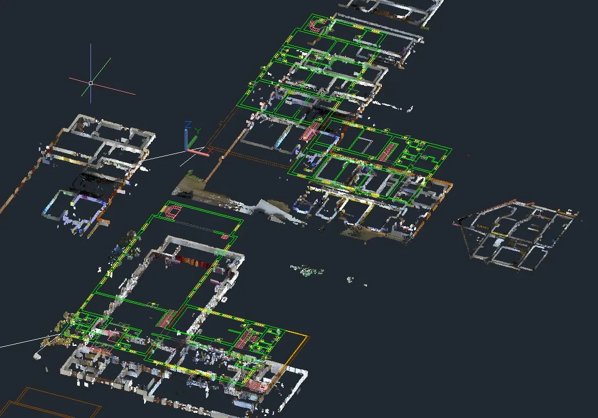 Mračno bodů — pohled