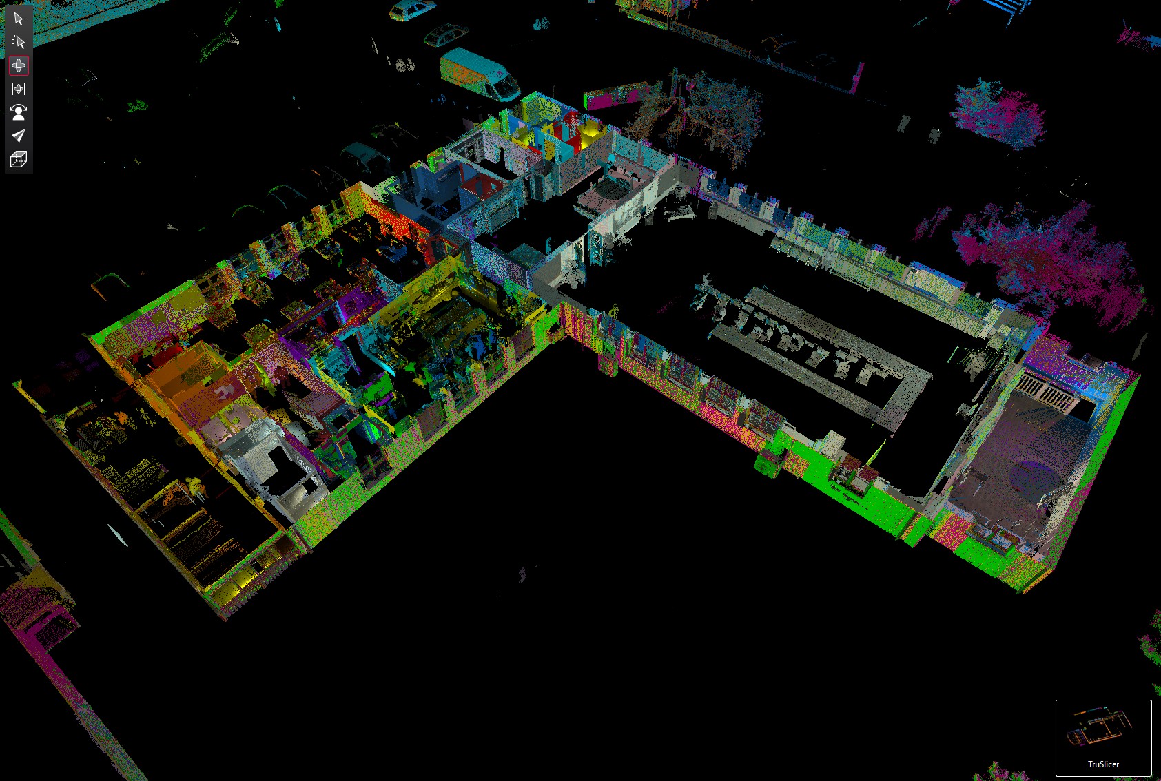 3D zaměření — mračna bodů